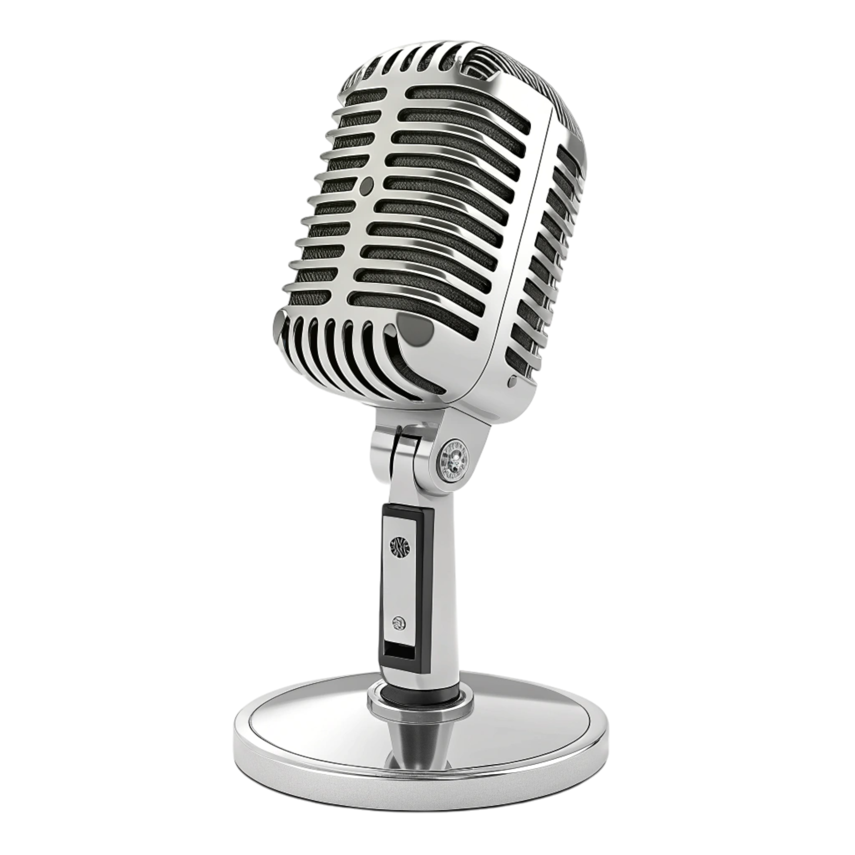 Retro Silver Microphone